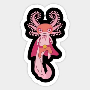 Lucha Libre Axolotl Sticker